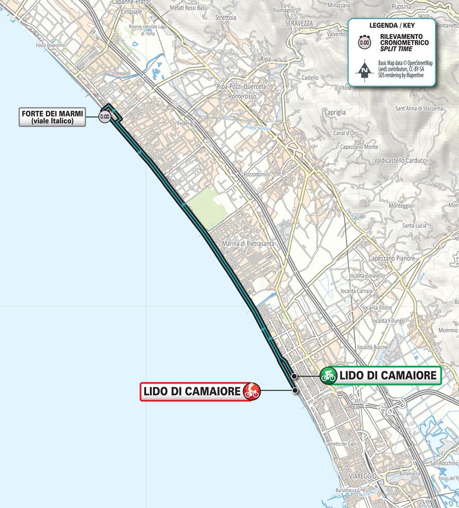 The 2019 Tirreno-Adriatico again starts with a TTT in Lido di Camaiore