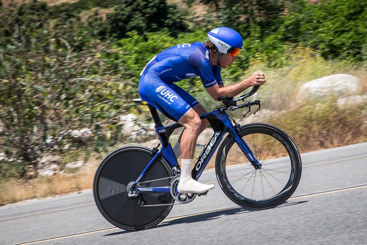 Daniel Eaton (UnitedHealthcare) on his way to the turn around for 13th place