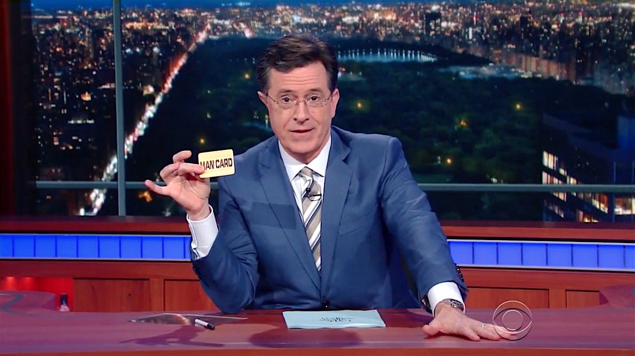 Stephen Colbert explains the &amp;quot;Man Card&amp;quot;