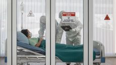 woman in hospital