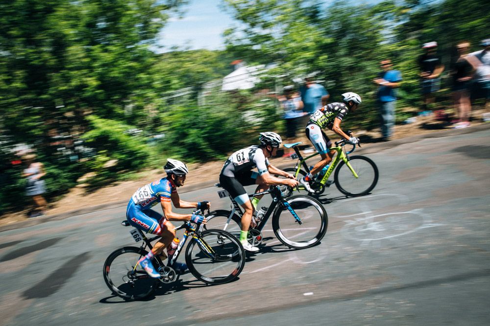 A larger breakaway was whittled down to just three men, who fought for the stage win