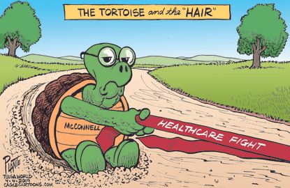 Political Cartoon U.S.&nbsp;Trump Obamacare GOP Mitch McConnell Republicans Affordable Care Act