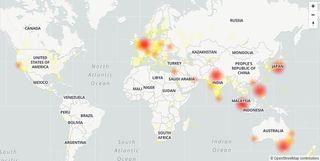 Gmail Outage Map