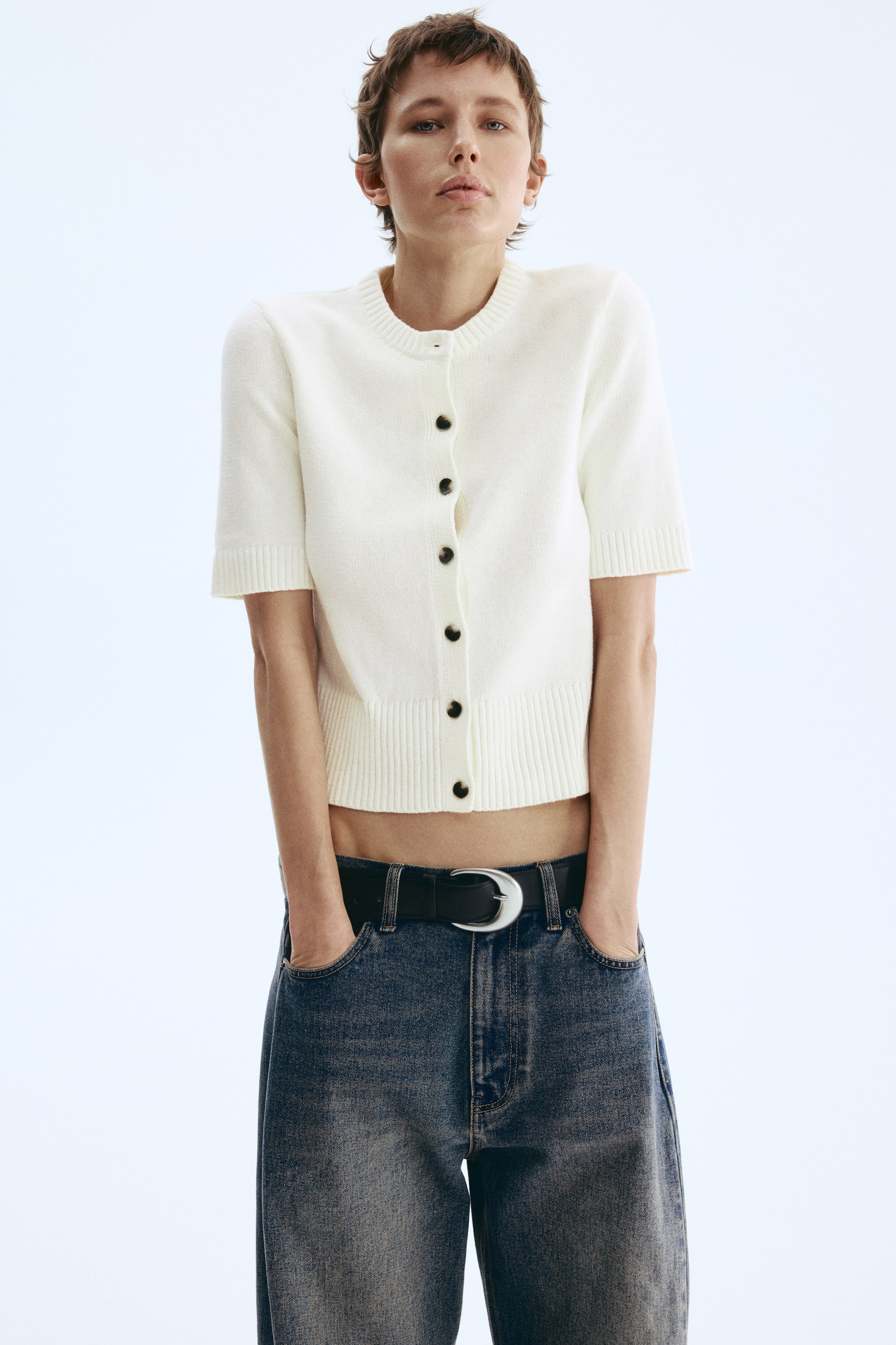 Short-Sleeved Cardigan