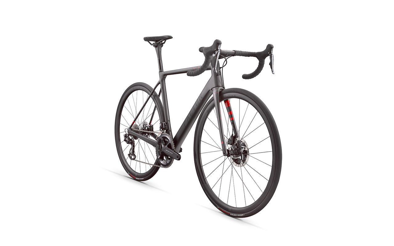 Currently only available in a single colourway, the design features contrasting flashes of red