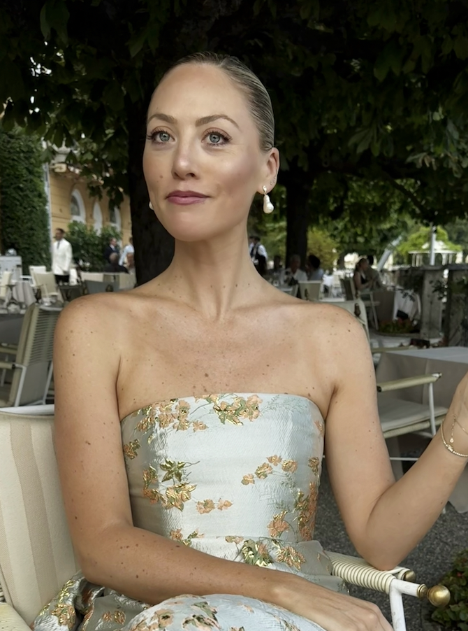 Brooke Ely Danielson wearing earrings