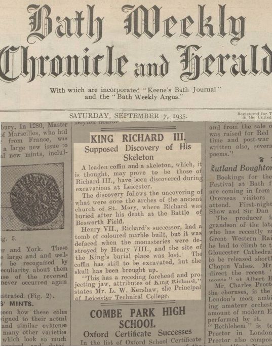 King Richard III false discovery