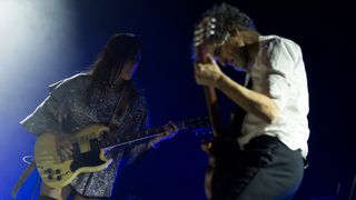 Blonde Redhead perform live during their live 'Permanent Vacation' @OGR' on February 17, 2018 in Turin, Italy.