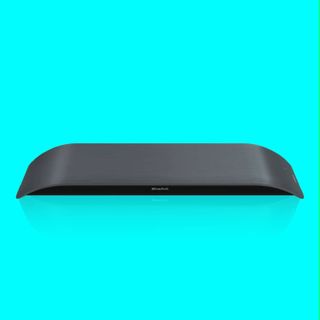 The BlueAnt SoundBlade wireless soundbar on a light blue deals background