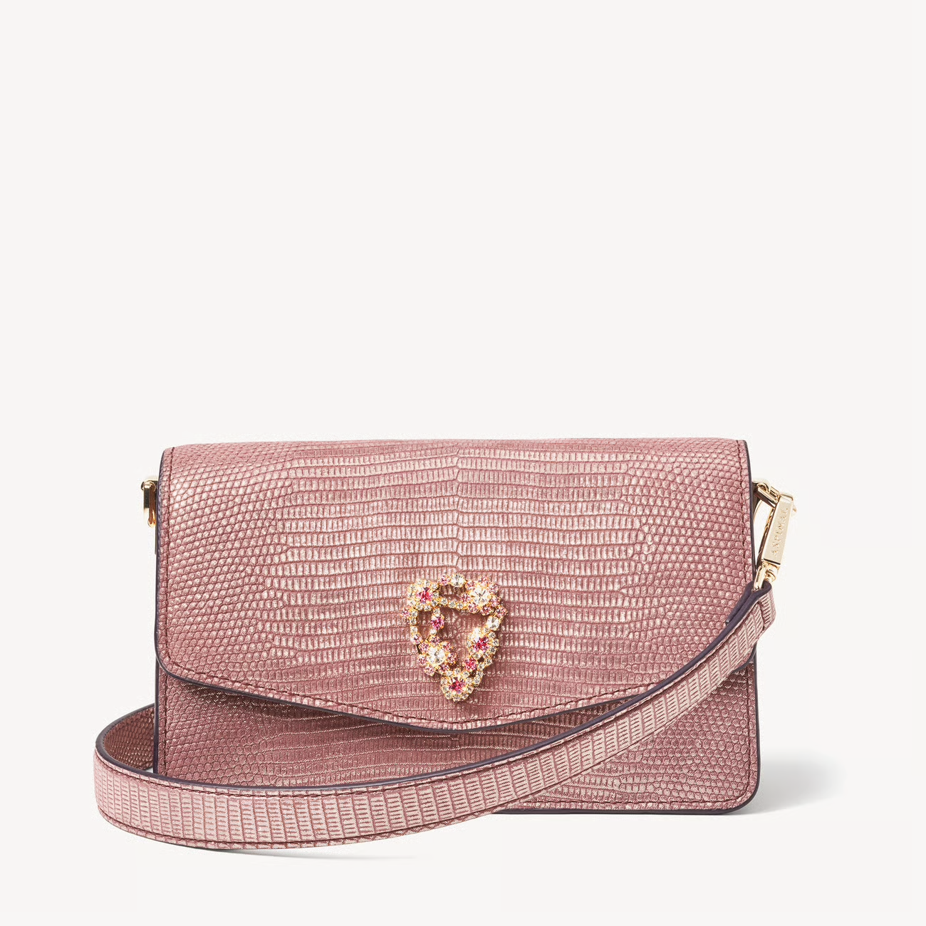 Pink Eliza clutch by Aspinal of London