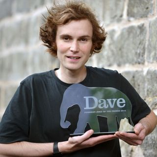 Rob Auton, the winner of Dave'Â™s Funniest Joke of the Fringe award in 2013.