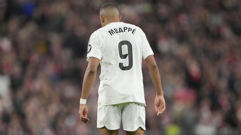 Kylian Mbappe playing for Real Madrid ahead of the Atalanta vs Real Madrid live stream