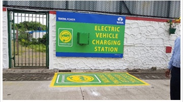 tata electric car charging point