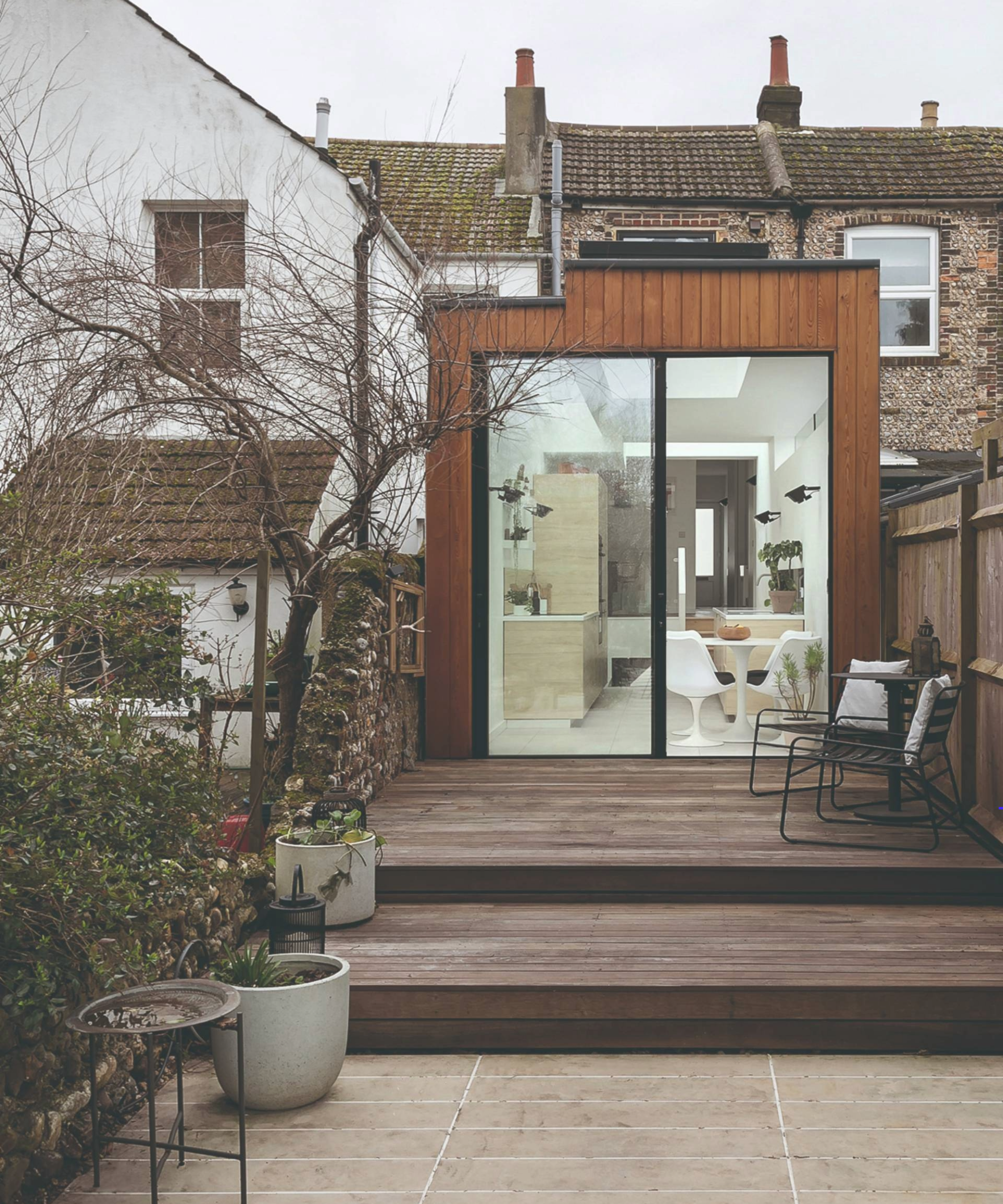 Rear of the house from the garden patio