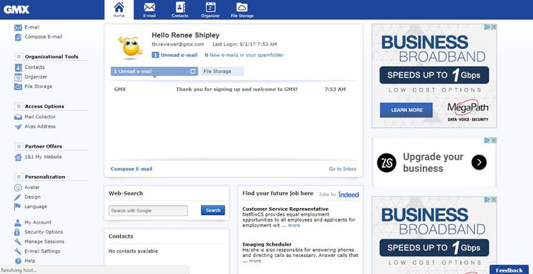GMX Free Email Service Review Top Ten Reviews GMX Free Email Service Review Top Ten Reviews