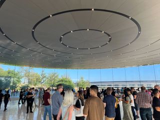 Inside the Steve Jobs Theater at September 7 event on Apple campus