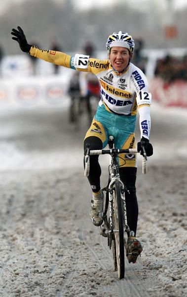 Tom Meeusen (Telenet Fidea) was pleased to get second in the elite race.