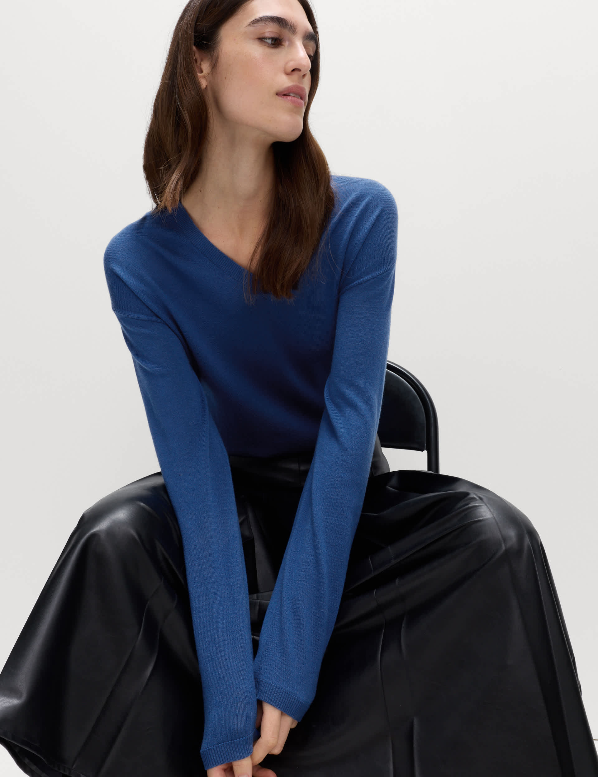 Pure Merino Wool V-Neck Jumper