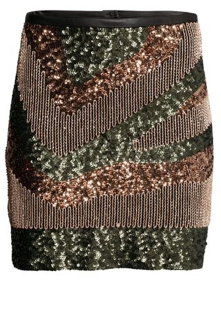 H&M Sequinned Skirt, £24.99