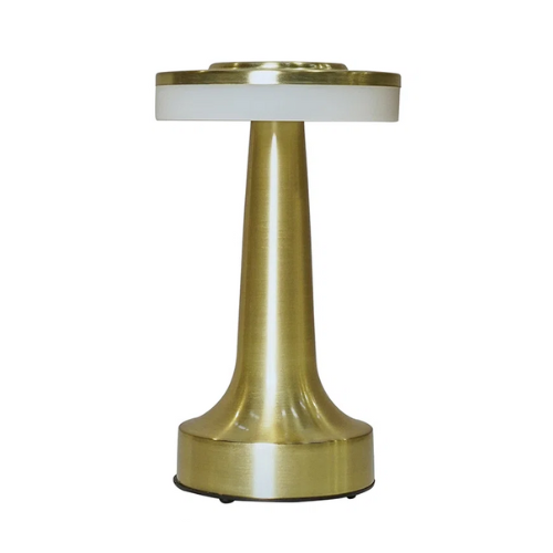 Metro Lane Eurydamas Brass 19.5cm H Battery Powered Integrated Led Outdoor Table Lamp | Wayfair.co.uk