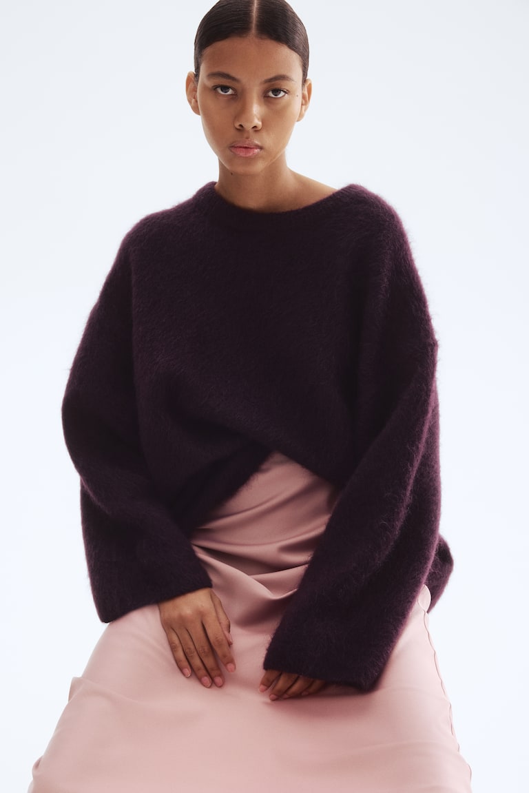 Oversized Mohair-Blend Jumper