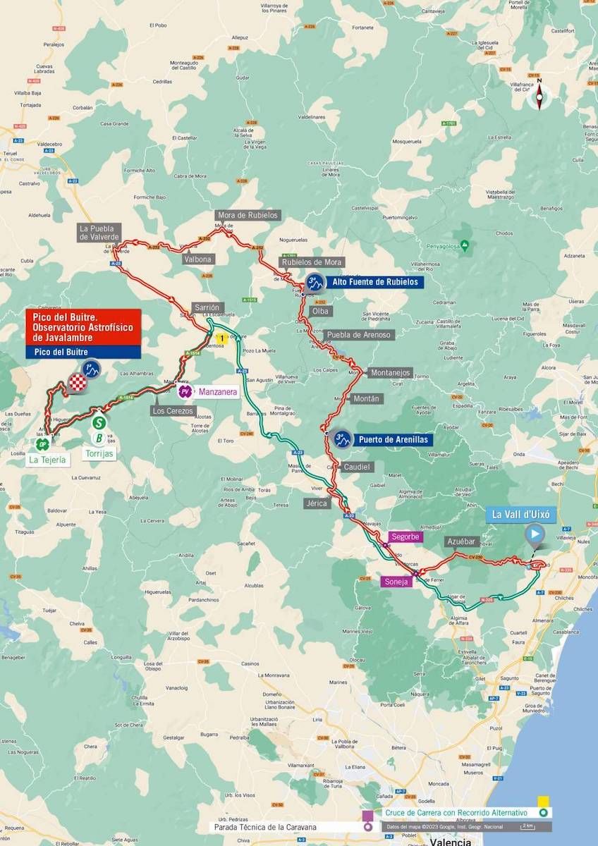 Route of stage 6 of la Vuelta a Espa&ntilde;a 2023