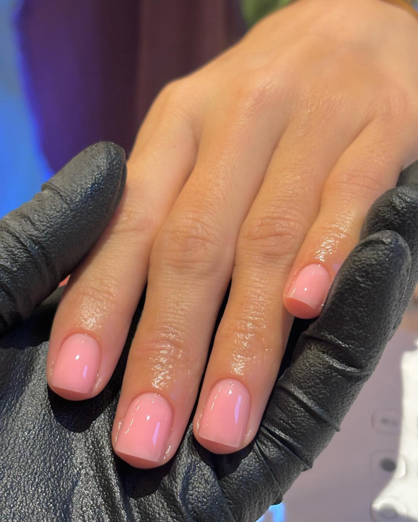 @harrietwestmoreland sheer pink manicure