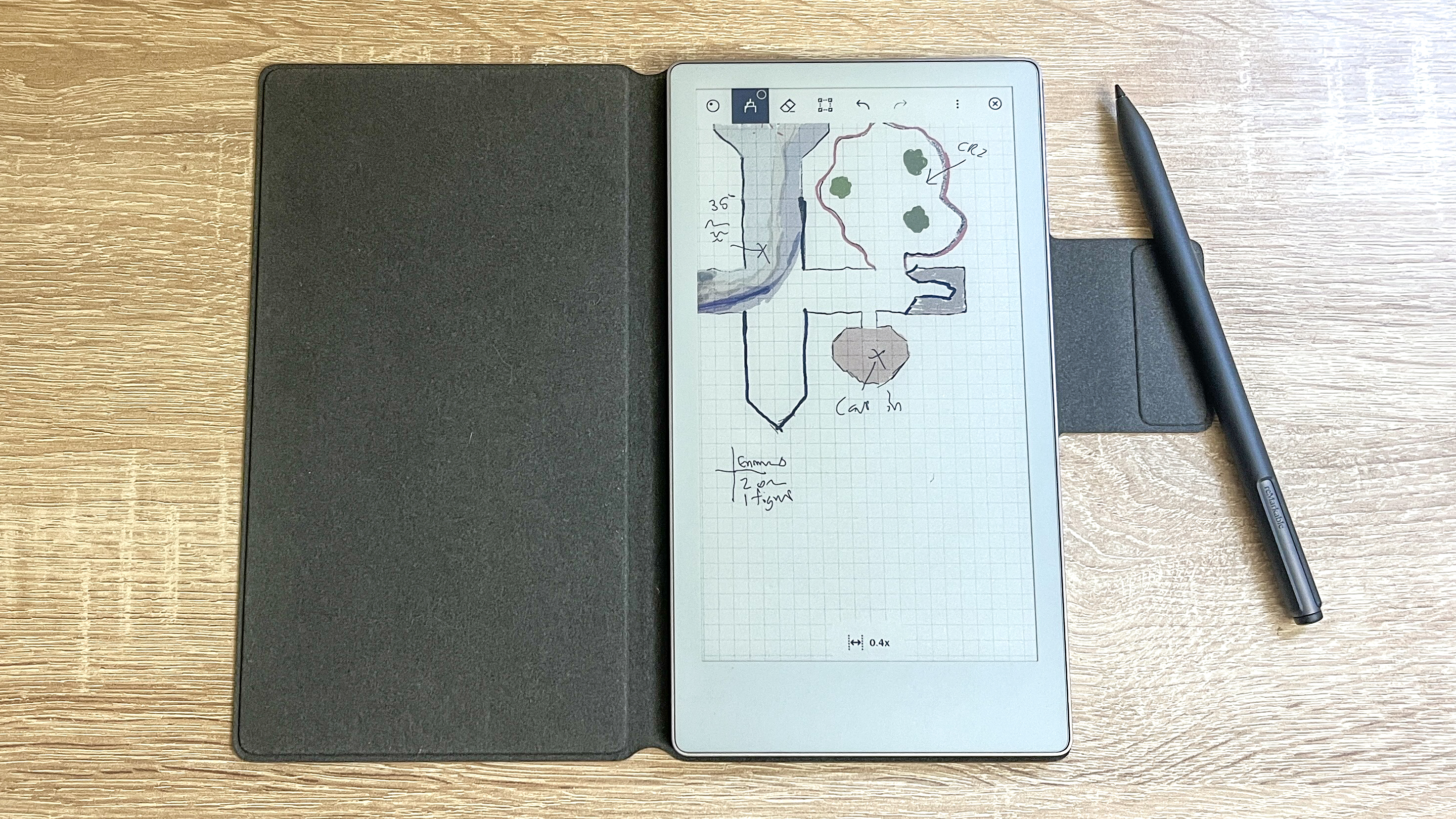 ReMarkable Paper Pro Move review unit on a desk