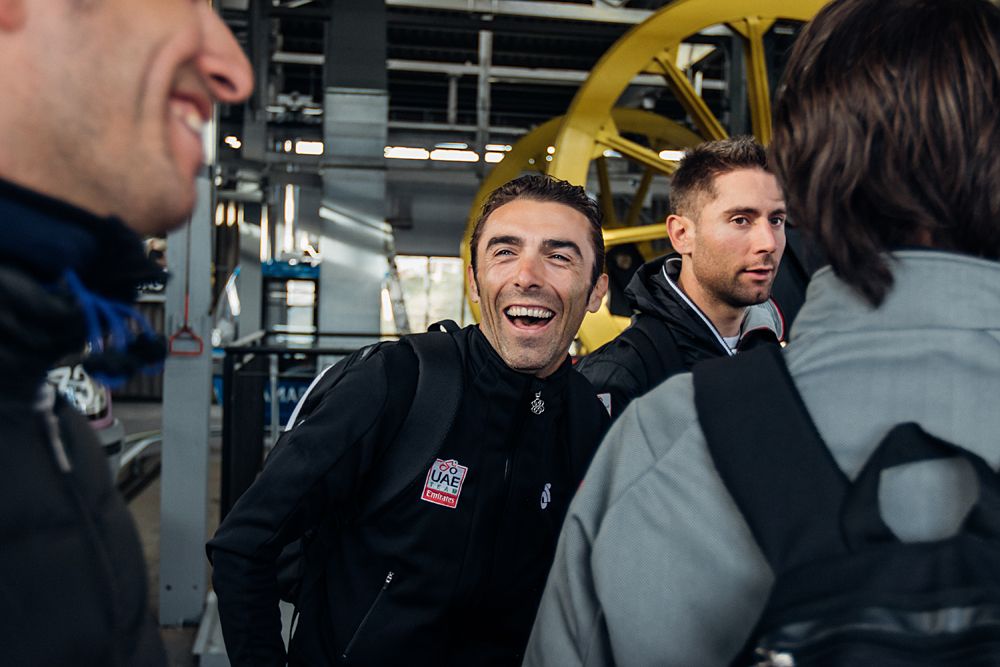 Manuele Mori has a laugh