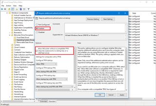 Group Policy enable BitLocker policy