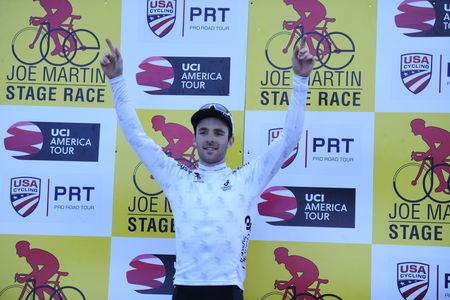 Jack Burke (Aevolo Cycling) leads the young rider classification