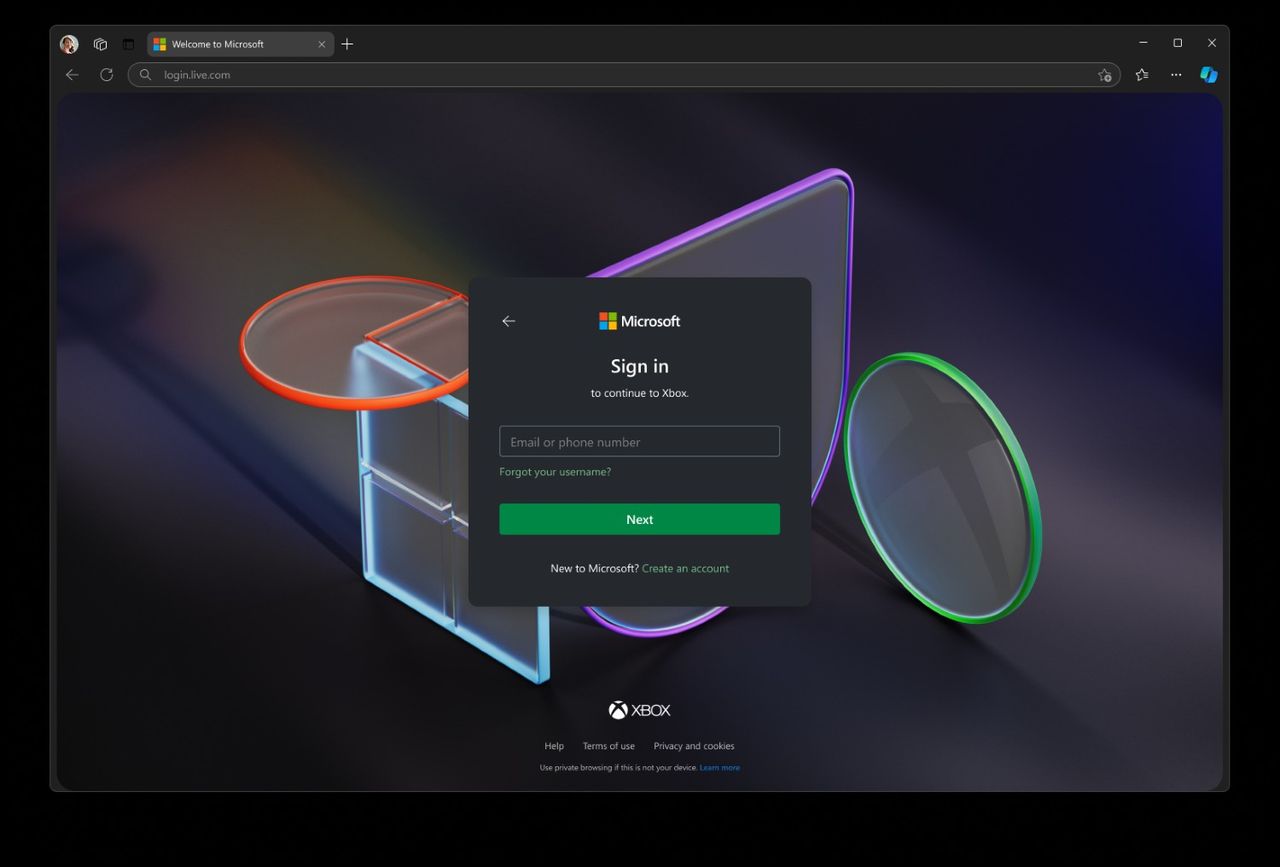 New Microsoft account sign in experience