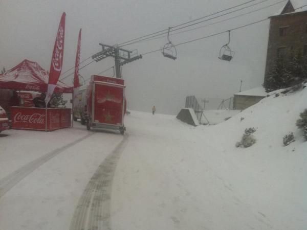 Snow disrupted the stage in Catalunya
