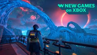 The Outer Worlds 2 image with text saying "New games on Xbox" in the upper-right corner