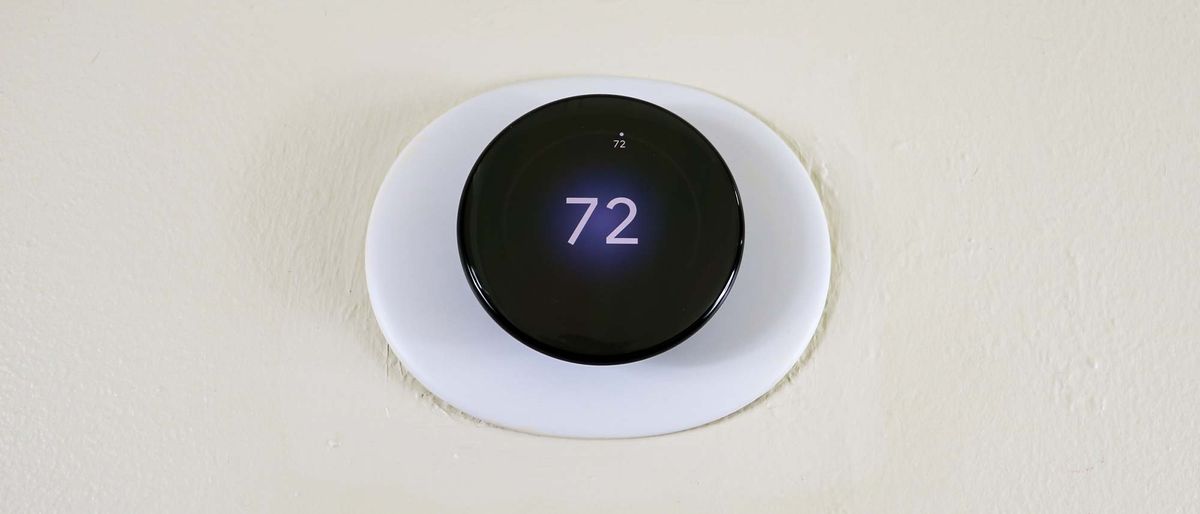 The Nest Learning Thermostat (4th Gen) installed on a wall