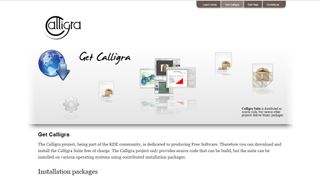 Website screenshot for Calligra.