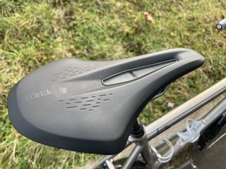 Fizik Terra Argo X3 Gravel saddle mounted on a bike
