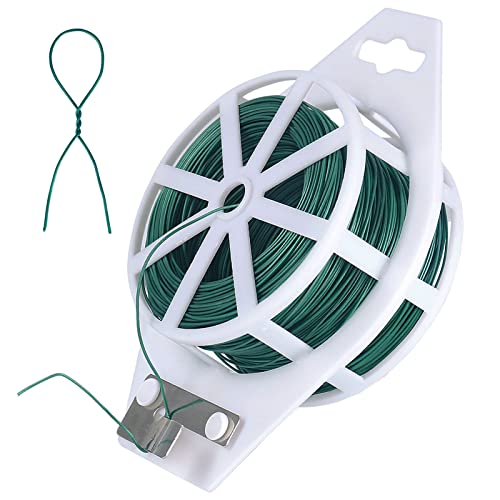 Green Floral Wire With Cutter, 100m 22 Gauge Florist Wire Floral Cord