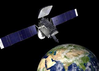 An artist's illustration of the Thaicom 6 satellite built by Orbital Sciences Corp. The satellite will launch in January 2014 atop a SpaceX Falcon 9 rocket.