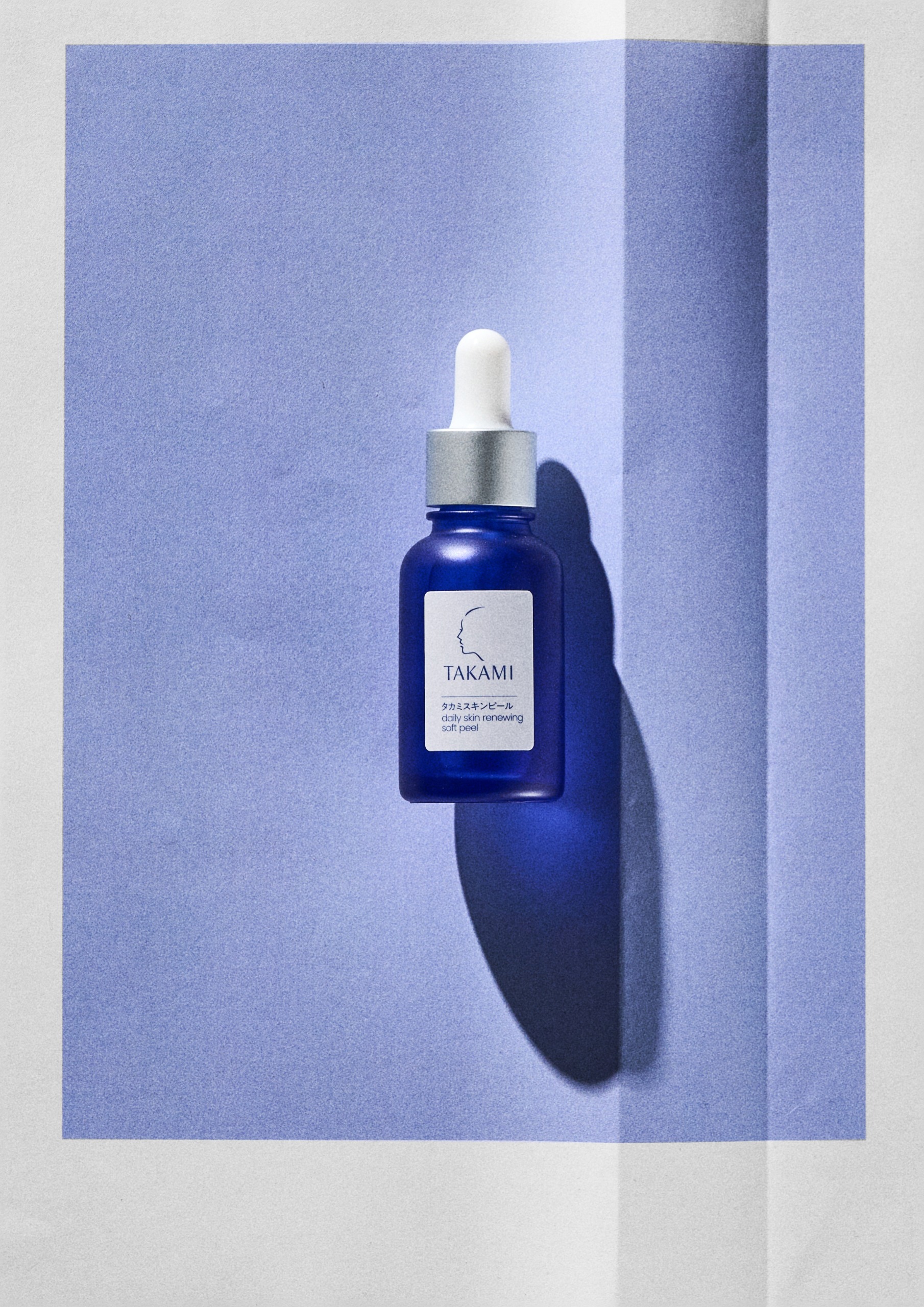 TAKAMIDaily Renewing Soft Peel on a blue background