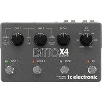 TC Electronic Ditto X4True Bypass | 4 foot switches | 24-bit TC Electronic Ditto X4True Bypass | 4 foot switches | 24-bit