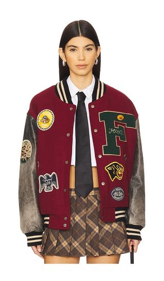 Crimson Letterman Jacket