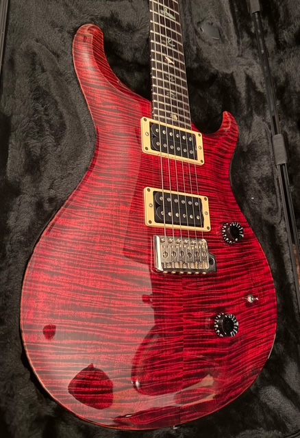 Jack Higginbotham's revamped 1986 PRS Custom 24 in red