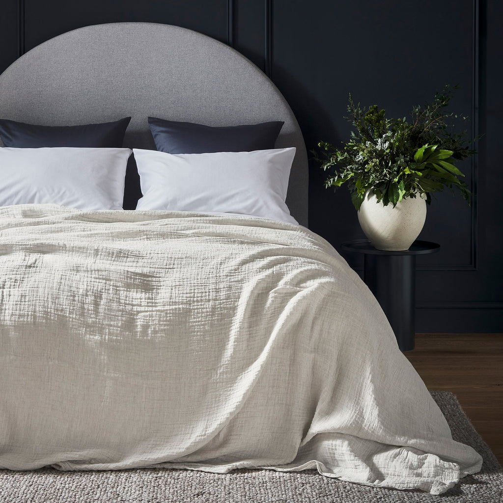 The Linen & Cotton Throw - Clay