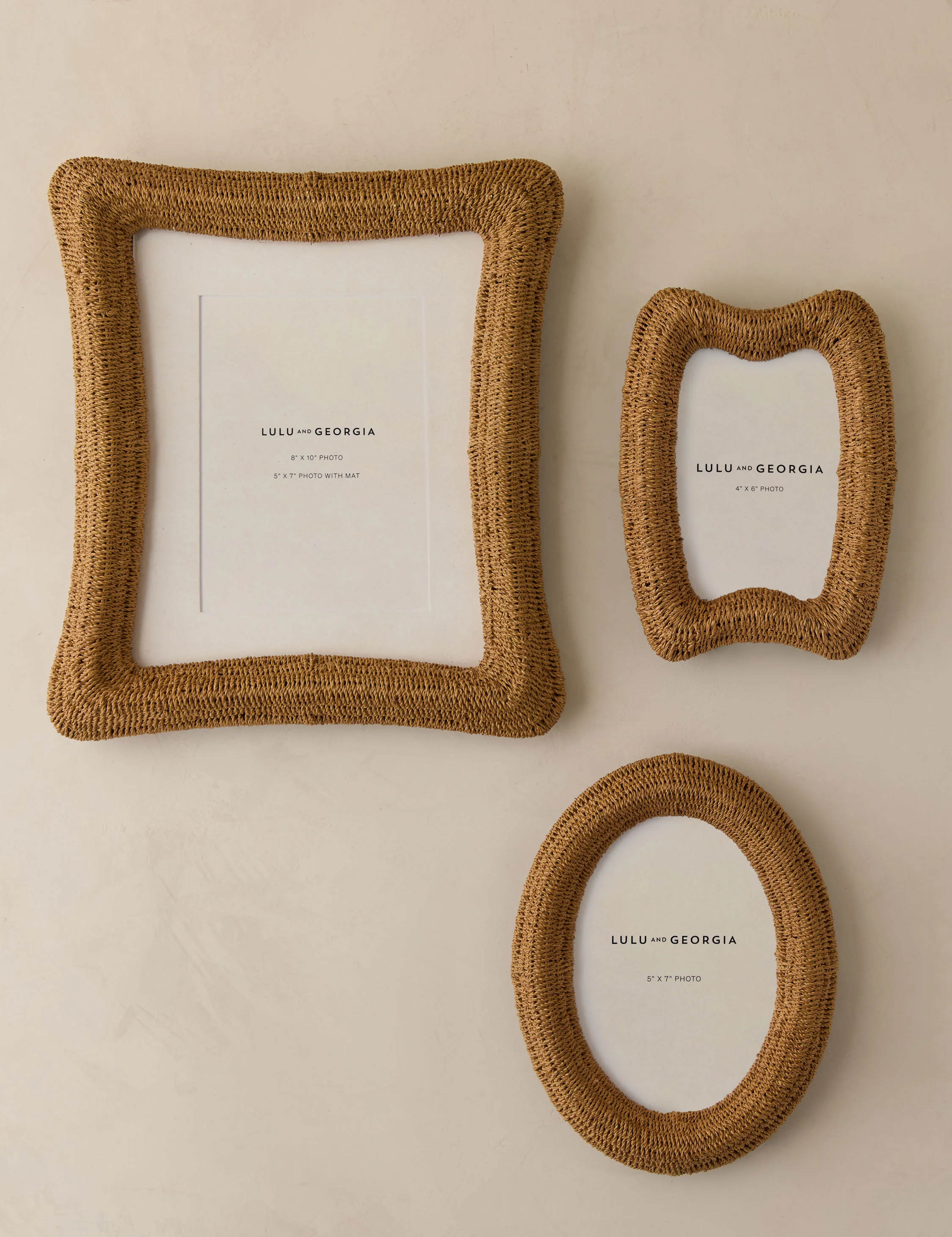 Lulu and Georgia woven picture frame set