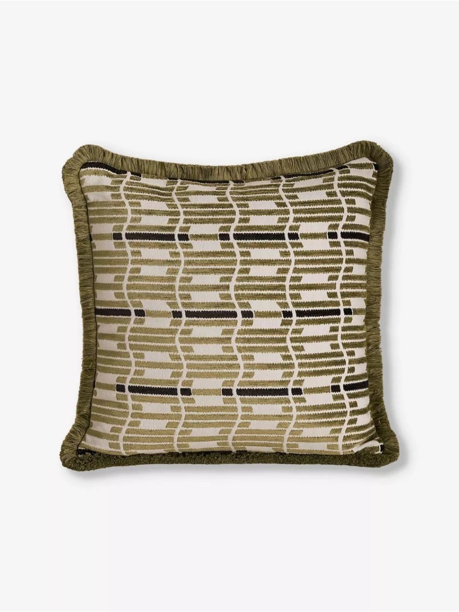 Erin Jacquard Square Chenille Woven Cushion 50cm X 50cm