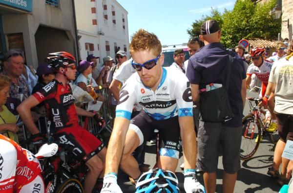 Tyler Farrar (Garmin-Cervelo) before the stage.
