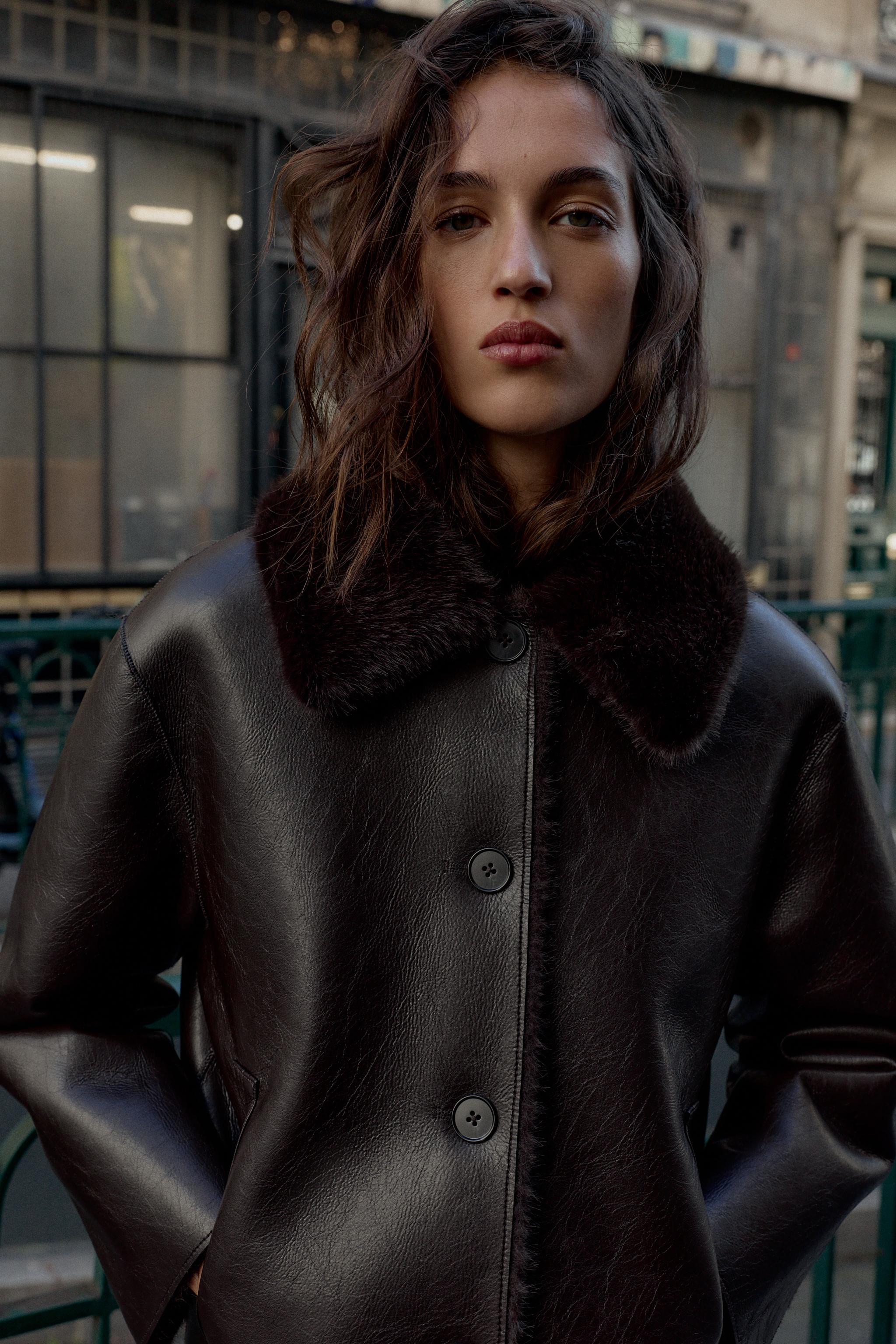 Reversible Double Faced Faux Leather Jacket