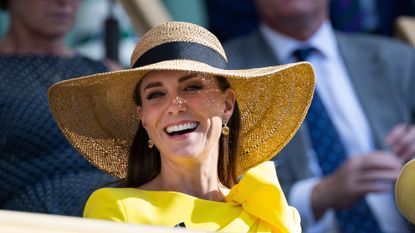 kate middleton at wimbledon 2022 - Kate Middleton cowboy hat floral shirt
