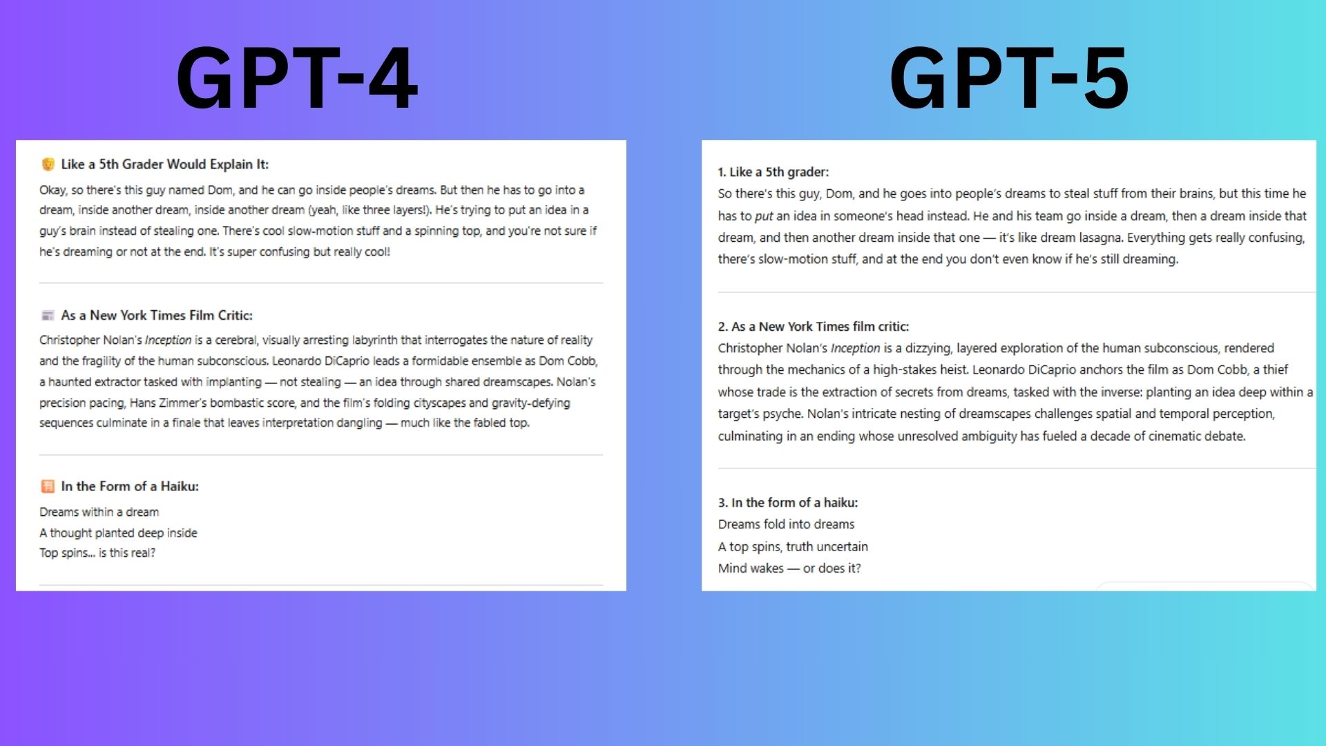 gpt4 vs gpt5 screenshot results